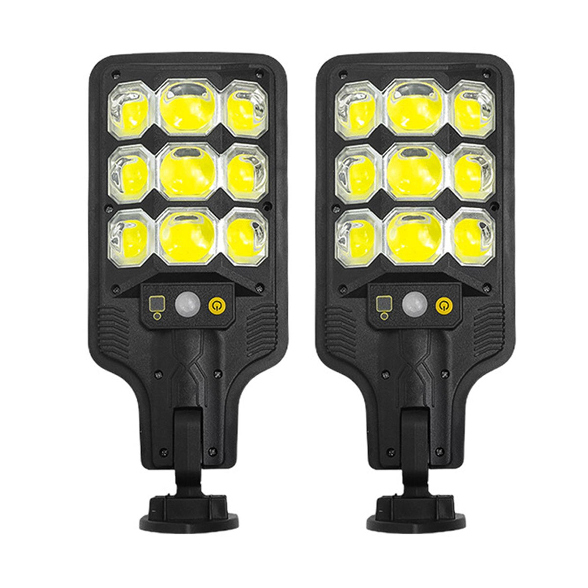 Super Bright Solar Street Light PIR Motion Sensor Lights Outdoor Courtyard Light Solar Powered Security Light Auto On/Off with Remote Control IP65 Waterproof