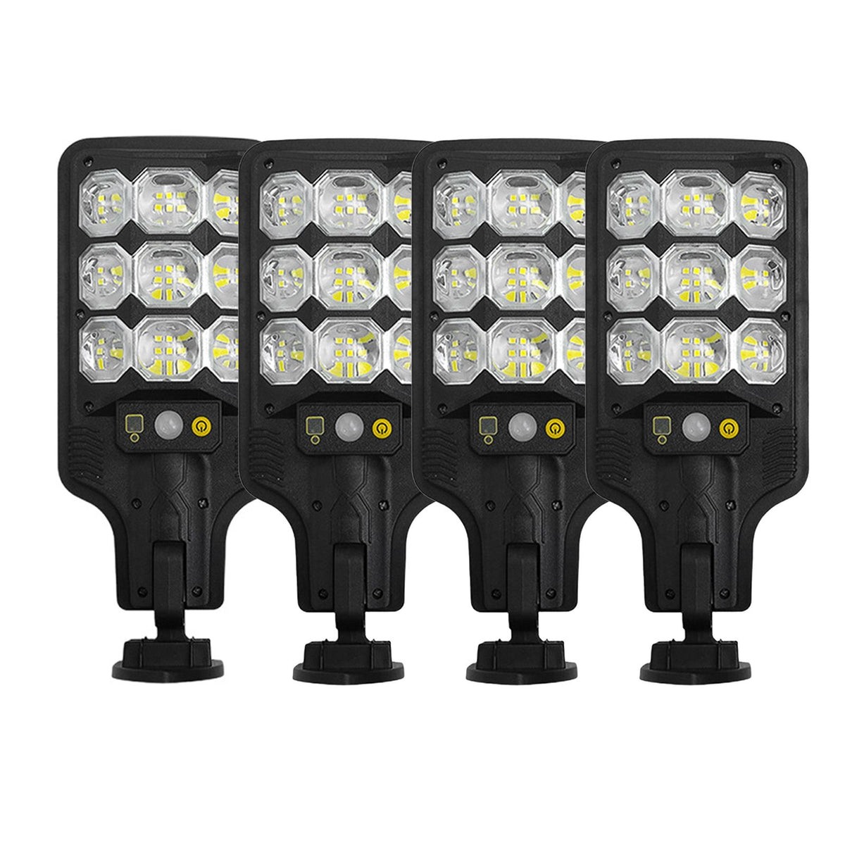 Super Bright Solar Street Light PIR Motion Sensor Lights Outdoor Courtyard Light Solar Powered Security Light Auto On/Off with Remote Control IP65 Waterproof