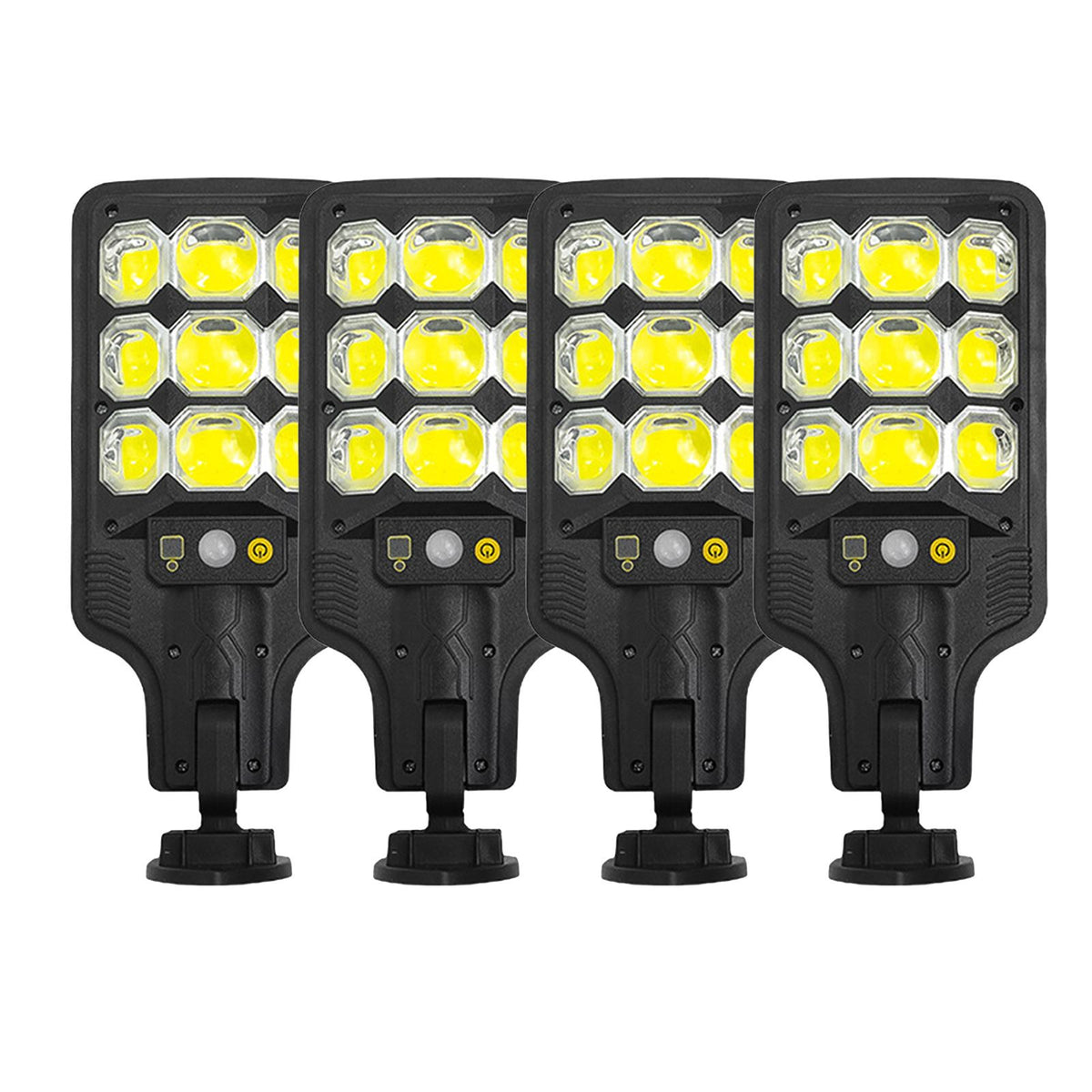 Super Bright Solar Street Light PIR Motion Sensor Lights Outdoor Courtyard Light Solar Powered Security Light Auto On/Off with Remote Control IP65 Waterproof