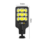 Super Bright Solar Street Light PIR Motion Sensor Lights Outdoor Courtyard Light Solar Powered Security Light Auto On/Off with Remote Control IP65 Waterproof