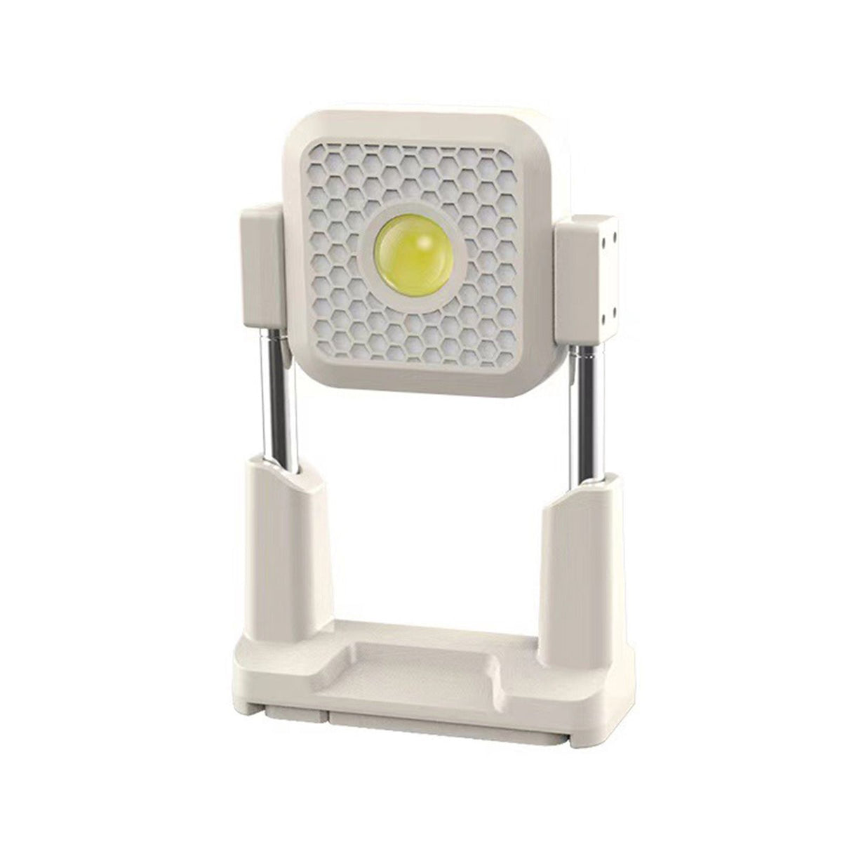 Solar Work Light Outdoor Tent Light Portable Portable USB Rechargeable Floodlight Camping Light Height Adjustable Multiple Lighting Modes (Bright Light/Low Light/Warm Light/Red Light Burst)