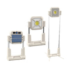 Solar Work Light Outdoor Tent Light Portable Portable USB Rechargeable Floodlight Camping Light Height Adjustable Multiple Lighting Modes (Bright Light/Low Light/Warm Light/Red Light Burst)