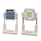 Solar Work Light Outdoor Tent Light Portable Portable USB Rechargeable Floodlight Camping Light Height Adjustable Multiple Lighting Modes (Bright Light/Low Light/Warm Light/Red Light Burst)