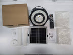 Neoglint 228LEDs Solar Powered Pendant Lamp PIR Motion Sensor Light Outdoor Waterproof Hanging Lamp Garage Light Yard Patio Hanging Lights 4/6H Timer with Remote Controller