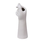 Table Vase White Color 10cm Long Ceramic Vases Decorative