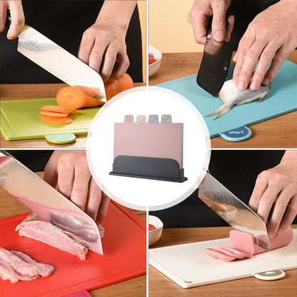 4 Pcs Creative Complementary Food Special Wheat Straw Cutting Board PP Plastic Cutting Board Cutting Board