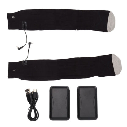 Electric Heated Socks Pure Cotton 3 Modes Adjustment USB Rechargeable Men Women Battery Socks for Winter