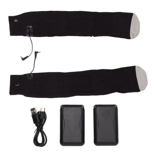 Electric Heated Socks Pure Cotton 3 Modes Adjustment USB Rechargeable Men Women Battery Socks for Winter