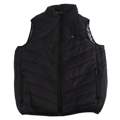 Heated Jacket Unisex 3 Gears Four Zones Heating Polyester Fiber Electric Thermal Vest for Outdoor Winter XXL