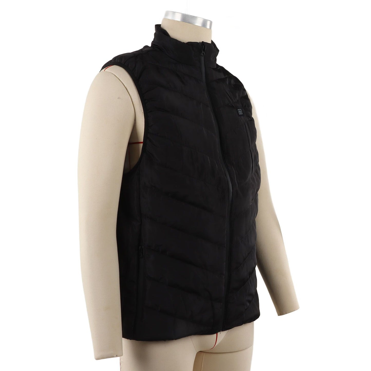 Heated Jacket Unisex 3 Gears Four Zones Heating Polyester Fiber Electric Thermal Vest for Outdoor Winter XXL