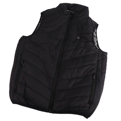 Heated Jacket Unisex 3 Gears Four Zones Heating Polyester Fiber Electric Thermal Vest for Outdoor Winter XXXL