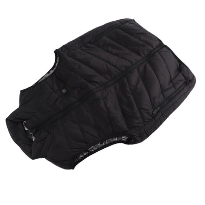 Heated Jacket Unisex 3 Gears Four Zones Heating Polyester Fiber Electric Thermal Vest for Outdoor Winter XXXL