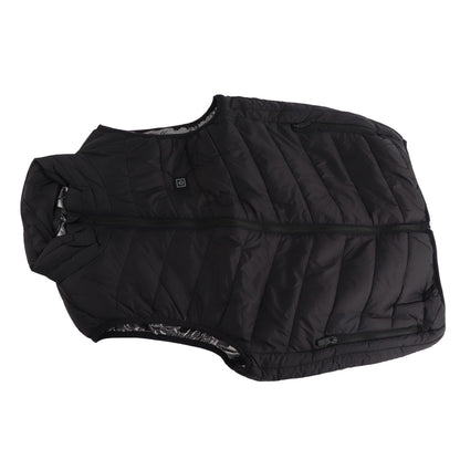 Heated Jacket Unisex 3 Gears Four Zones Heating Polyester Fiber Electric Thermal Vest for Outdoor Winter XXXL