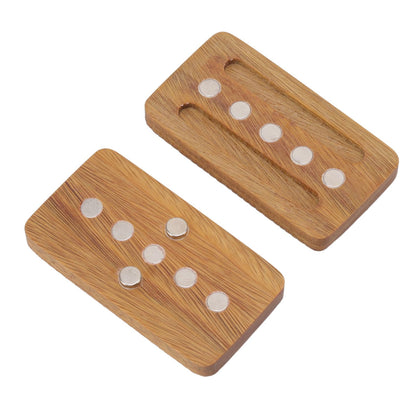 Fidget Slider Green Sandalwood Water Ripples Designed Magnetic Push Slider Toy for 15 to 35 Years Old ADHD Autism
