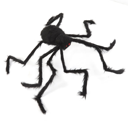 Cobweb and Spider Terror Decoration Soft with 40g Cotton White and Black Spider Cobweb Props for Halloween