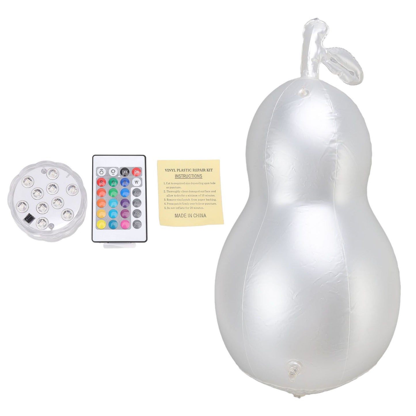 Inflatable Glowing Ball Avocado Shaped Waterproof Remote Control Light Up Ball for Party