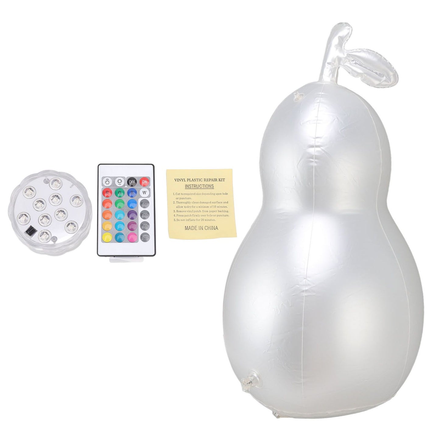 Inflatable Glowing Ball Avocado Shaped Waterproof Remote Control Light Up Ball for Party