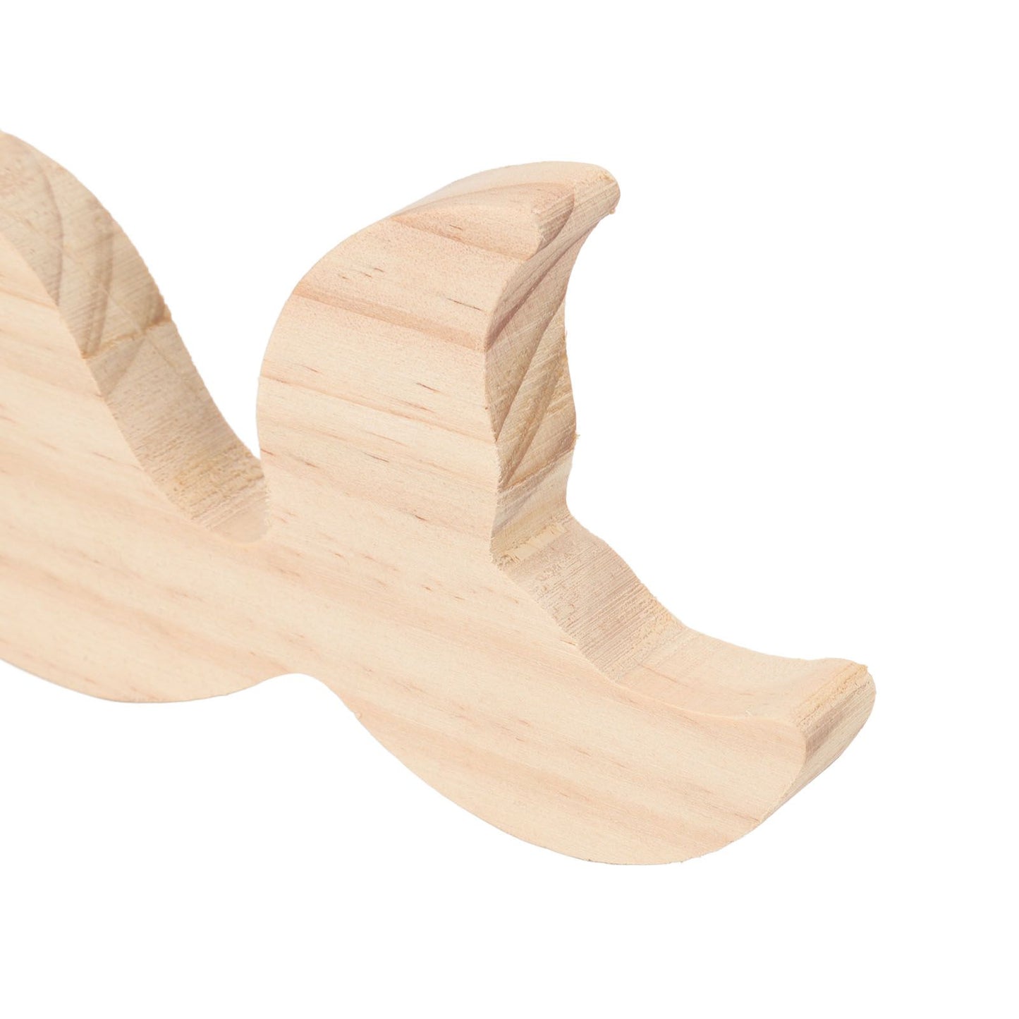 3 Pcs Fish Wood DIY Crafts Whale Tail Ornaments Whale Crafts for Childrens Playthings Toys