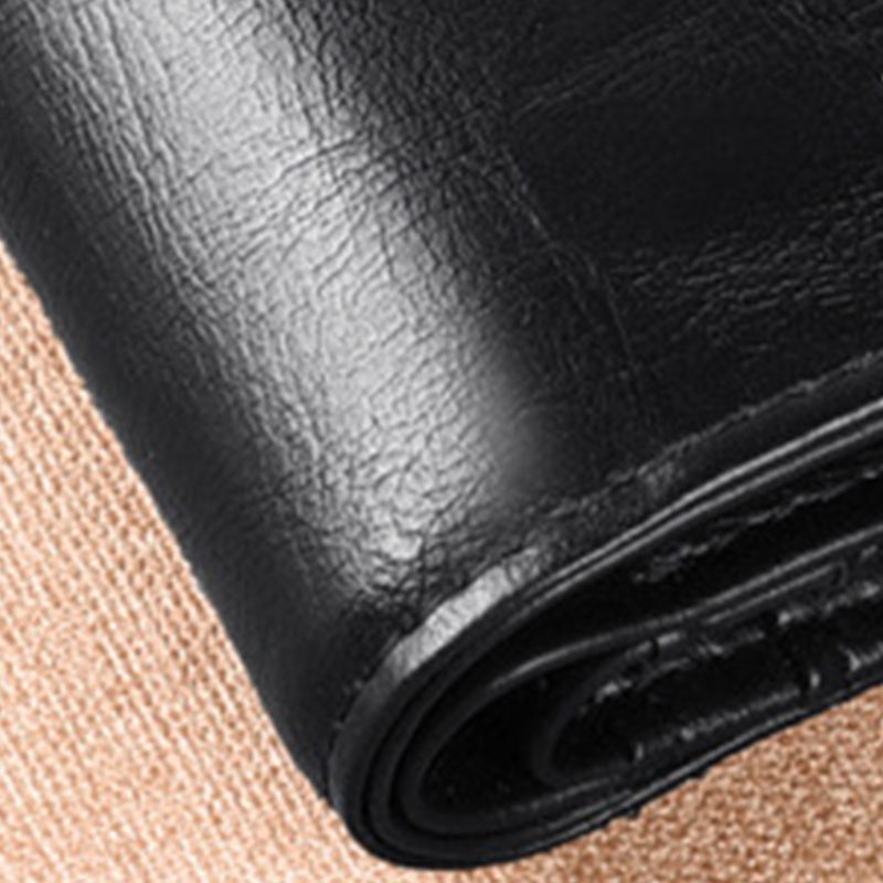 PU Leather Men Wallet Zipper No Degaussing Multi Screens Vertical Vintage Male Wallet for Travelling Working Black