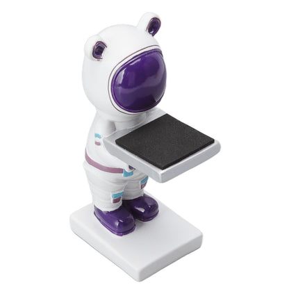 Resin Watch Stand Handmade Figurine Model Decorative Watch Display Stand for Home White Bear