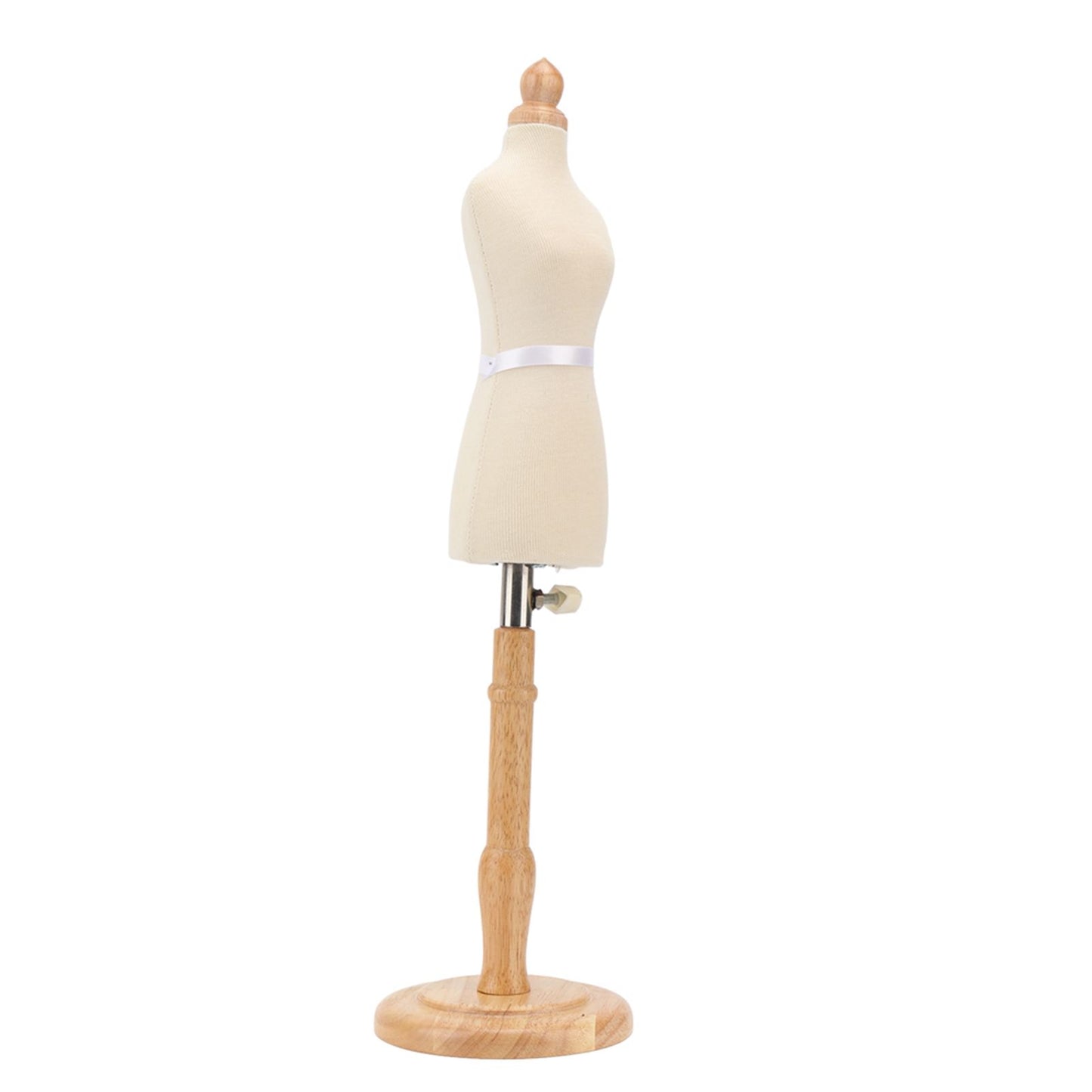 Female Dress Form Professional Beech Wood Durable Sewing Dress Form with Wooden Base for Clothing Dress Display