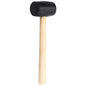 Coconut Opening Tool Opener Tool Safe Easy to Open Young Coconuts for Home Hotel Rubber Head Hammer 275x75mm