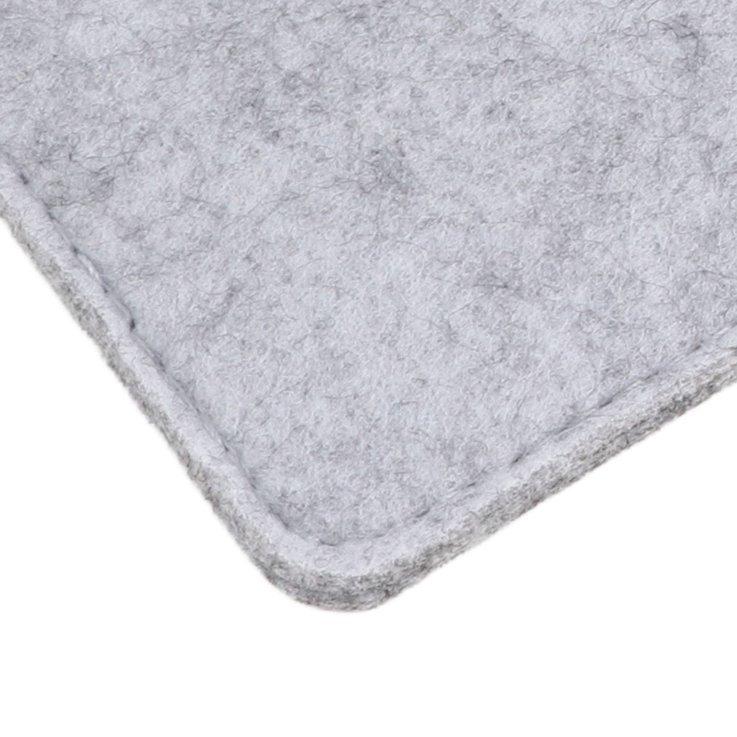 Placemat Cup Mat Set Felt Heat Insulation with Fork Bag Tableware Mat for Home Kitchen Light Gray