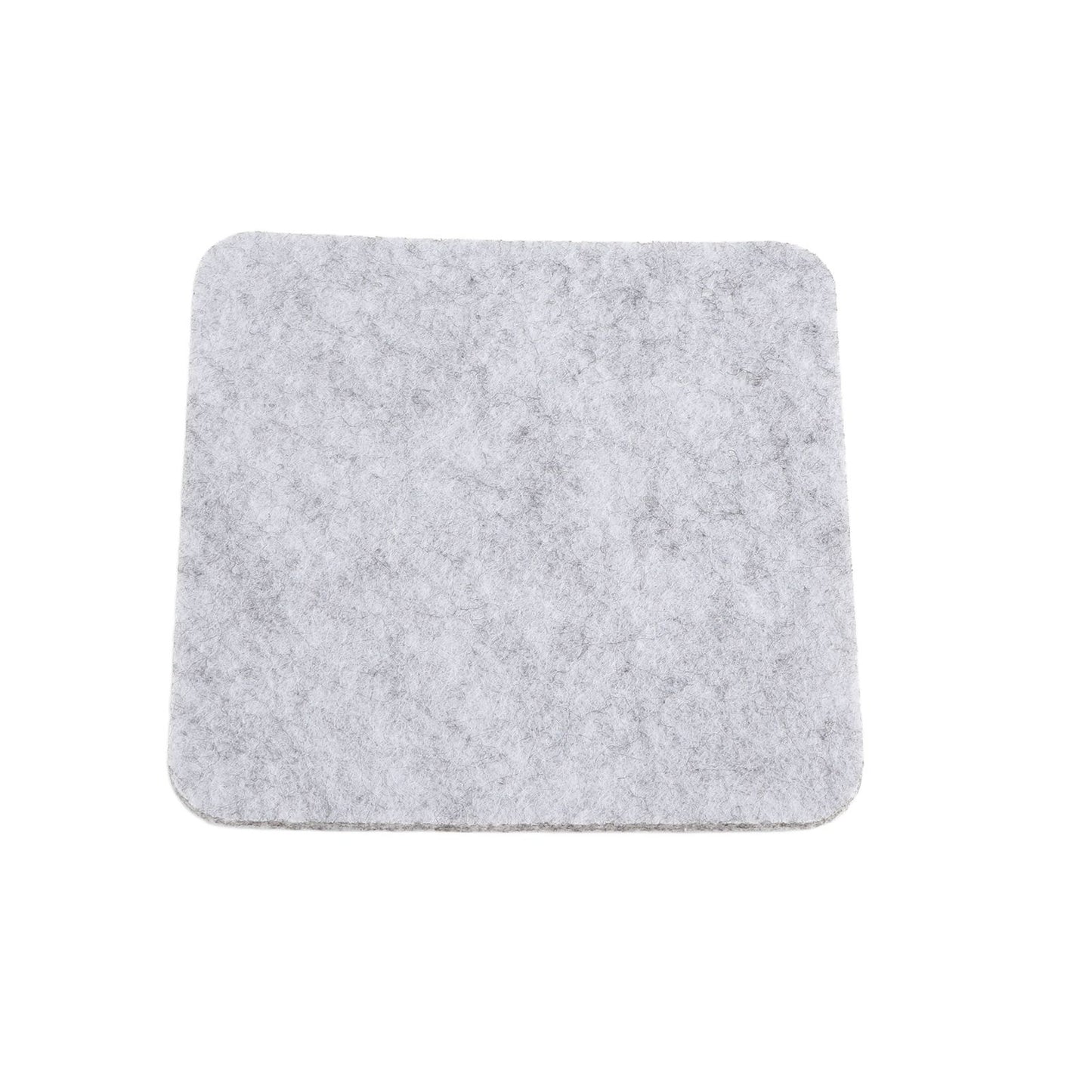 Placemat Cup Mat Set Felt Heat Insulation with Fork Bag Tableware Mat for Home Kitchen Light Gray