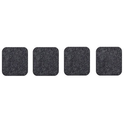 Placemat Cup Mat Set Felt Heat Insulation with Fork Bag Tableware Mat for Home Kitchen Dark Gray