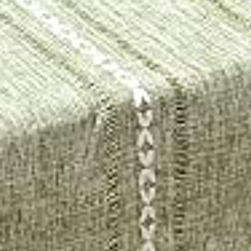 Retro Table Runner Elegant Hand Woven Cotton Linen Dining Table Runner with Tassels for Wedding Home Cross Green