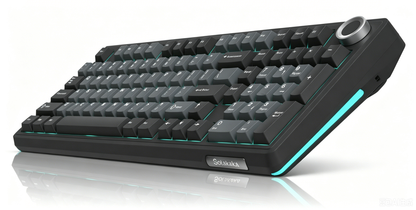 Solakaka Ki99pro 3‑Mode RGB Mechanical Keyboard,  Gray‑Blue