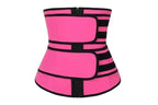 Sweat Waist Trainer for Women Sauna Sweat Belt Slim Body Shaper Corset - Magenta & XL