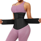 Sweat Waist Trainer for Women Sauna Sweat Belt Slim Body Shaper Corset - Magenta & XL