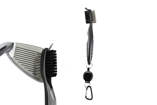 Golf Club Cleaning Brush Reel Groove Cleaner Tool -Grey