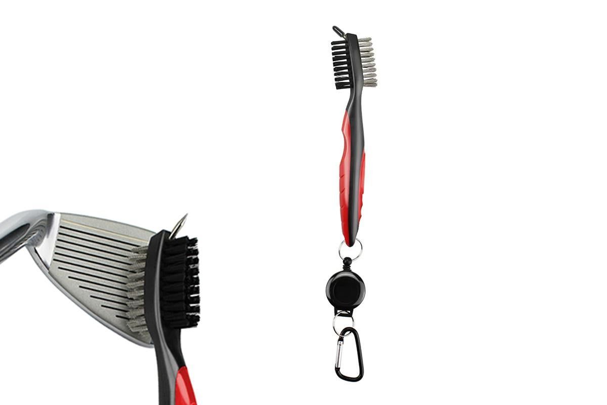 Golf Club Cleaning Brush Reel Groove Cleaner Tool -Grey