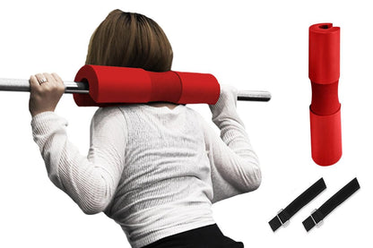 Barbell Pad Shoulder Pad Squat Pad For Weightlifting Lunges And Hip Thrusts -Red