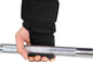 2pcs Weight Lifting Hook Hand Grip Support Wrist Straps Powerlifting Grips Gym Gloves(Black)