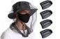 5Pcs Mosquito Head Net Bug Net Hat for Camping Hiking Fishing Gardening - Black