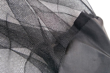 5Pcs Mosquito Head Net Bug Net Hat for Camping Hiking Fishing Gardening - Black