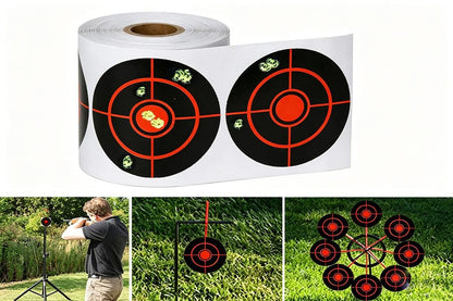 250X/Roll Shooting Target Self Adhesive Targets Splatter Reactive Target Sticker