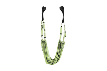 Stretching Exercise Belt Ballet Band Leg with Door Anchor Flexibility Trainer for Dance Aerial Yoga Ballet -Green