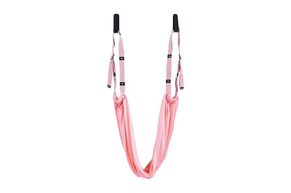 Stretching Exercise Belt Ballet Band Leg with Door Anchor Flexibility Trainer for Dance Aerial Yoga Ballet -Pink