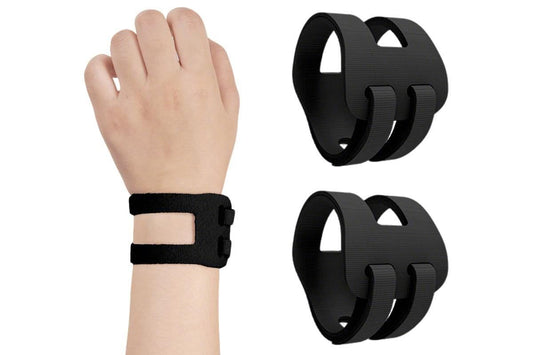 2PCS Ulnar Wrist Support Brace Adjustable for Sports Yoga Fitness - Black