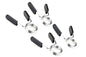 4 Pack 25mm Barbell Spring Clips Gym Weight Lifting Clamps for Dumbbell Bar Lock