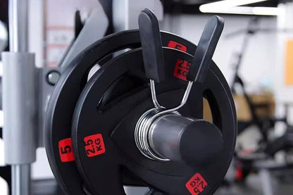 4 Pack 25mm Barbell Spring Clips Gym Weight Lifting Clamps for Dumbbell Bar Lock