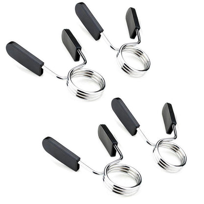 4 Pack 25mm Barbell Spring Clips Gym Weight Lifting Clamps for Dumbbell Bar Lock