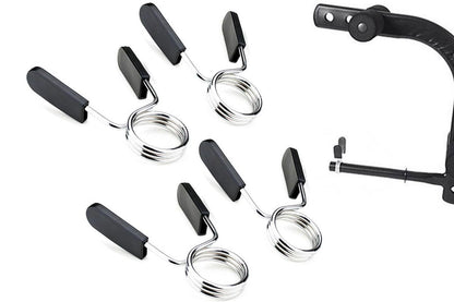 4 Pack 25mm Barbell Spring Clips Gym Weight Lifting Clamps for Dumbbell Bar Lock