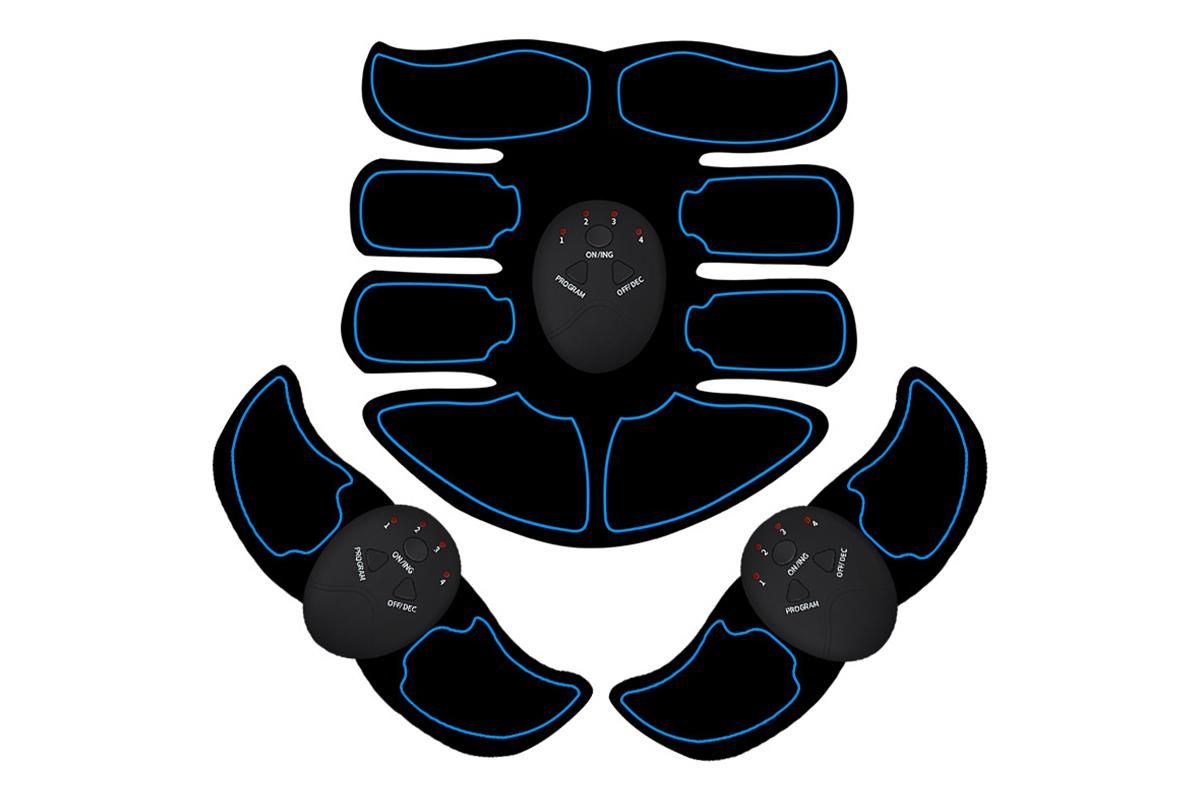 3Pcs Muscle Training ABS Stimulator Stimulator -Blue