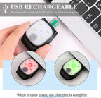 2Pcs Outdoor Night Clip-on Running Lights USB Rechargeable LED Light Reflective Plastic Running Train Safety Light Running Accessories for Runners