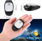2Pcs Outdoor Night Clip-on Running Lights USB Rechargeable LED Light Reflective Plastic Running Train Safety Light Running Accessories for Runners